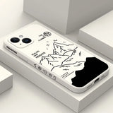 Silicone Climb Mountains Case For iPhone