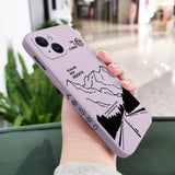 Silicone Climb Mountains Case For iPhone