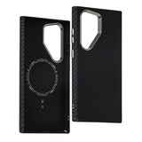 Hit Color Carbon Fiber Texture Magetic Case For Samsung