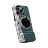 Integrated Mirror Magnetic Suction Camera Photograph Case For iPhone