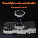 Integrated Mirror Magnetic Suction Camera Photograph Case For iPhone