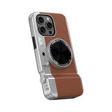 Integrated Mirror Magnetic Suction Camera Photograph Case For iPhone