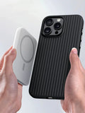 Luxury Magnetic Corrugated Pattern Case For iPhone