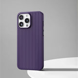 Luxury Magnetic Corrugated Pattern Case For iPhone