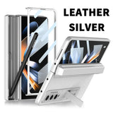 Magnetic Leather Screen Glass Case For Samsung Flip