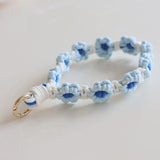Braided Cotton Rope Flower Phone Chain Lanyard