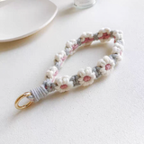 Braided Cotton Rope Flower Phone Chain Lanyard