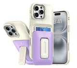 Macaron Card Holder Multi-function Stand Case For iPhone