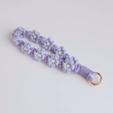 Braided Cotton Rope Flower Phone Chain Lanyard