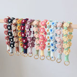 Braided Cotton Rope Flower Phone Chain Lanyard