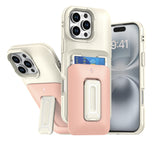 Macaron Card Holder Multi-function Stand Case For iPhone