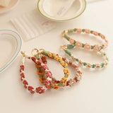 Braided Cotton Rope Flower Phone Chain Lanyard