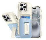 Macaron Card Holder Multi-function Stand Case For iPhone