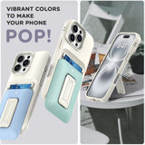 Macaron Card Holder Multi-function Stand Case For iPhone