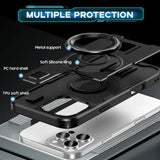 Shockproof Ring Holder Carbon Fiber Case For iPhone