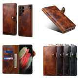 Luxury Genuine Leather Business Case for Samsung