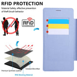 Flip Slot Card Leather Wallet Clear MagneticCase For Samsung