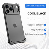 Irregular Titanium Alloy Bumper Borderless Case for iPhone