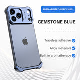 Irregular Titanium Alloy Bumper Borderless Case for iPhone