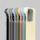 Solid Color Frameless Bumper Slim Case for iPhone