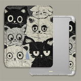 Oil Painting Cat Tri-Fold Style Case for iPad
