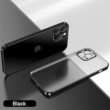 Square Plating Silicone Case For iPhone