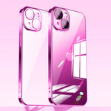 Square Plating Silicone Case For iPhone