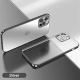 Square Plating Silicone Case For iPhone