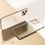 Square Plating Silicone Case For iPhone