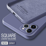 Square Liquid Silicone Case For Samsung