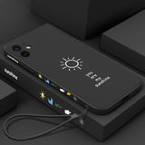 Ultra-thin Cute Clock Square Liquid Silicone Phone Case For iPhone