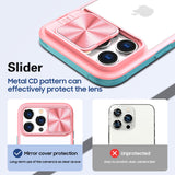 Clear Shockproof Slide Camera Lens Cap Case For iPhone