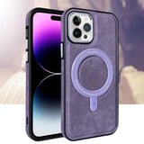 Magsafe Magnetic Shockproof Leather Case For iPhone