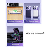 Transparent  Silicone Magnetic Case For iPhone