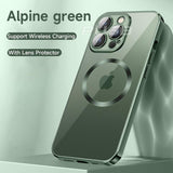 Transparent  Silicone Magnetic Case For iPhone