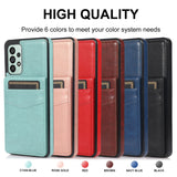 Flip Leather Wallet Case with Credit Card Holder Case For Samsung
