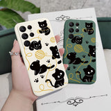 Winding Cat Ball Phone Case For Samsung Galaxy