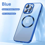 Transparent  Silicone Magnetic Case For iPhone