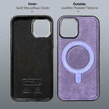 Magsafe Magnetic Shockproof Leather Case For iPhone