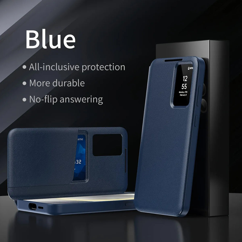 New Smart Window Card Insertion Case For Samsung