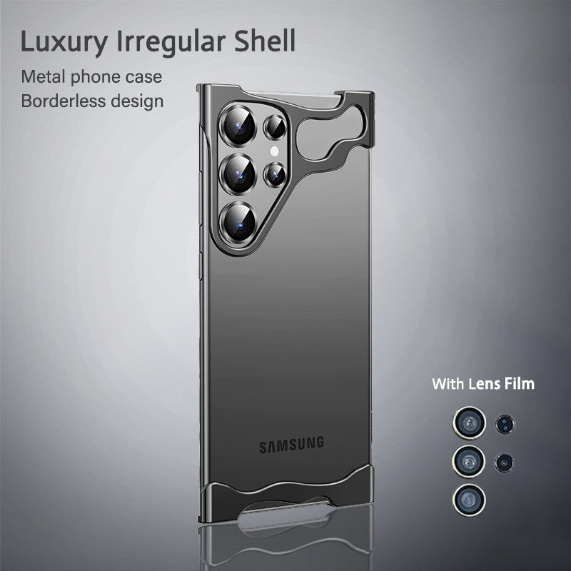 Luxury Irregular Aluminum Alloy Bumper Case For Samsung