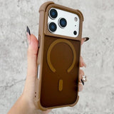Matte Transparent PC Magnetic Case For iPhone