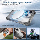 Magnetic Shockproof Transparent Clear Case for iPhone