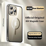 2024 Magnetic Raw titanium alloy Case For iPhone
