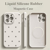 Liquid Silicone Magnetic Little Star Case For iPhone