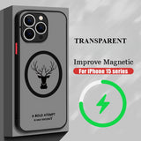 Deer Transparent Magnetic Drop-Proof Case For Samsung