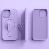 Liquid Silicone Magnetic Ring Case For iPhone