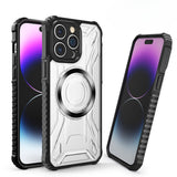 Airbag Thickened Silicone Anti-fall Transparent Magnetic Case For iPhone