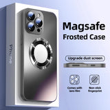 Magsafe Matte Glass Camera Lens Protection Case For iPhone