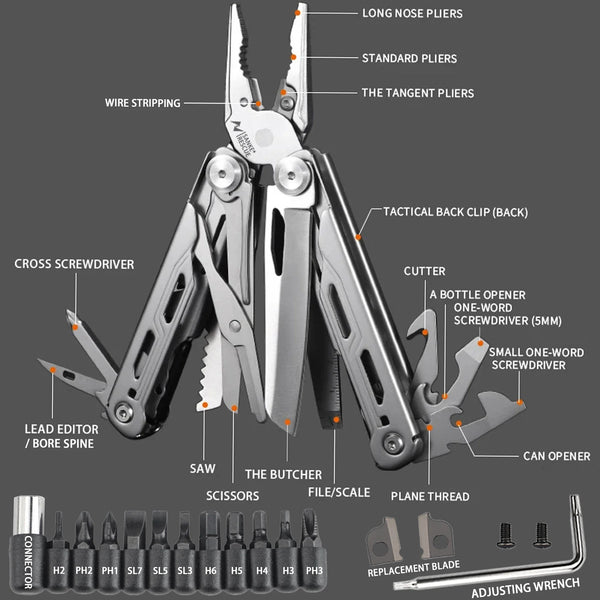 30 in1 Multitool Plier Cable Wire Cutter Multifunctional Multi Hand ...